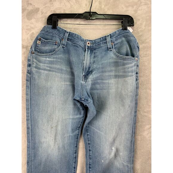 AG Adriano Goldschmied 36X34 MEN THE GRADUATE WELL WORN JEANSLIGHT WASH BLUE - Picture 2 of 11